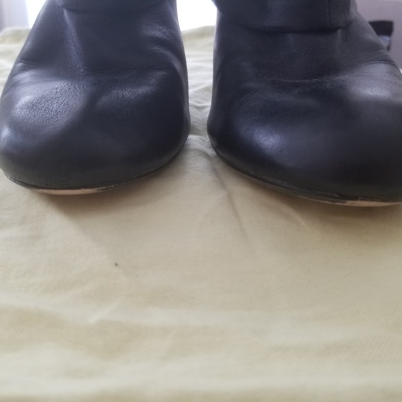 Womens Black Leather Seychelles Slouched Boots 7.5 - Picture 2 of 7